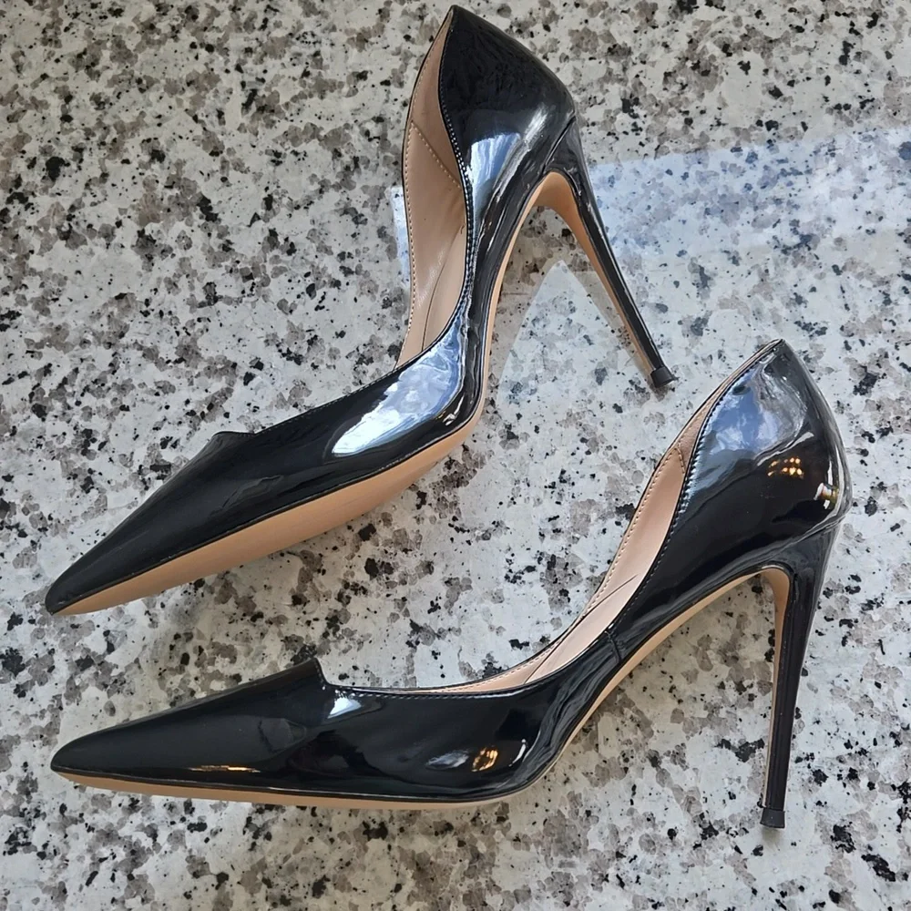 Elegant Black Shofoo Stiletto Heels - Picture 4 of 11